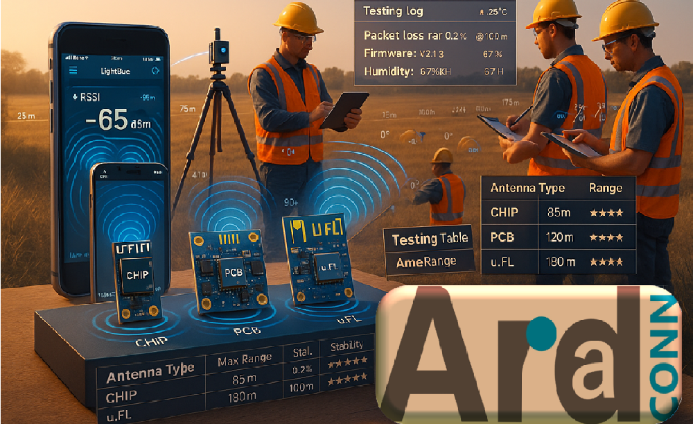 Arad MN52H  (Nordic nRF52840) BLE Module Range Test